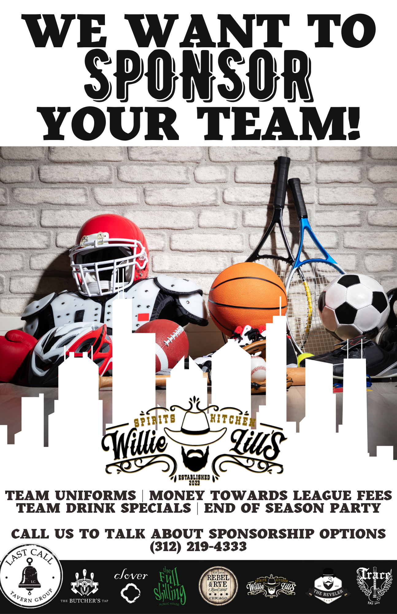 We Want to sponsor your team-Willi Lills