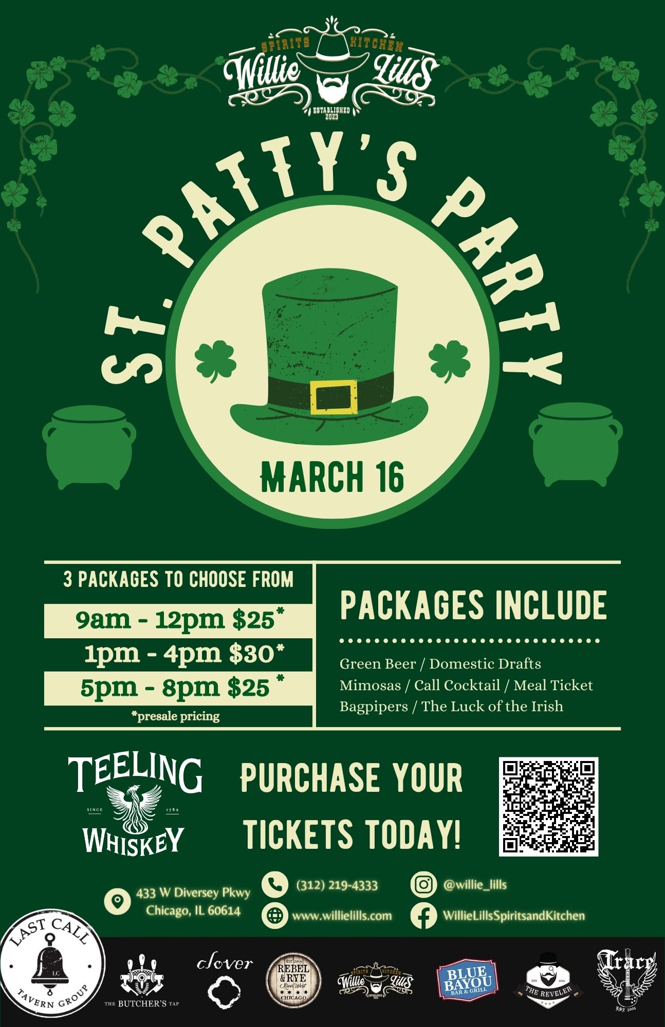 St. Patty's Party - Willie Lill's