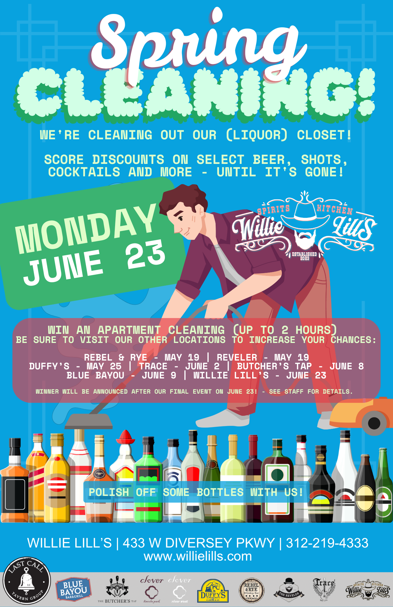 Willi Lill's Monday Specials